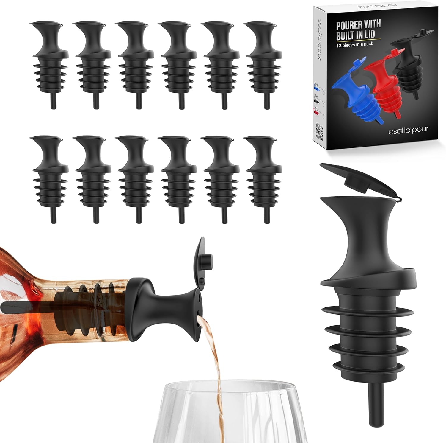 Pour and Seal — close-up product view showing built-in lid mechanism